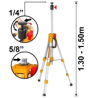 Τρίποδο για Αλφάδια Laser 5/8″&1/4″ 1.5m