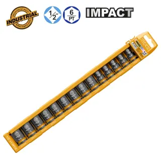 Καρυδάκια Κοντά Impact-Αέρος 1/2″ Σετ 14 τεμ.