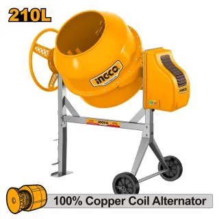 Μπετονιέρα Ηλεκτροκίνητη 1000W 1.4HP 210L