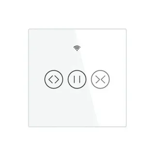 WIFI ΔΙΑΚΟΠΤΗΣ ΚΟΥΡΤΙΝΑΣ 1g ΛΕΥΚΟ N+L 86*86mm