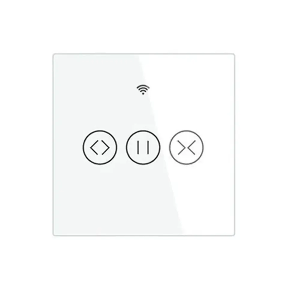 WIFI ΔΙΑΚΟΠΤΗΣ ΚΟΥΡΤΙΝΑΣ 1g ΛΕΥΚΟ N+L 86*86mm