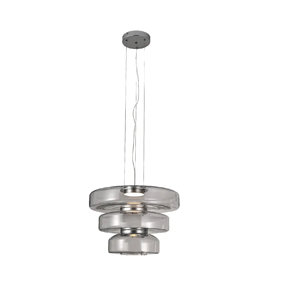 ΚΡΕΜΑΣΤΟ ΦΩΤΙΣΤΙΚΟ ACA HM25126CL ΑΣΗΜΙ ΔΙΑΦΑΝΕΣ LED 12W 3000K IP20 D45XH120CM