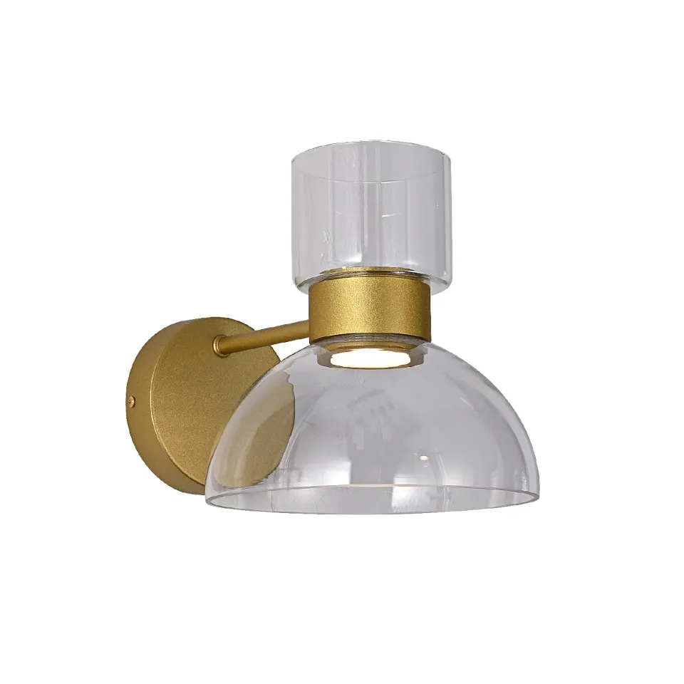 ΦΩΤΙΣΤΙΚΟ ΤΟΙΧΟΥ ACA HM25045GD ΧΡΥΣΟ ΔΙΑΦΑΝΕΣ LED 10W 3000K IP20 L20XW30XH25CM