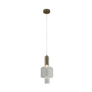 ΚΡΕΜΑΣΤΟ ΦΩΤΙΣΤΙΚΟ ACA HM250261C ΧΡΥΣΟ ΔΙΑΦΑΝΕΣ COB 5W 3000K IP20 D16XH120CM