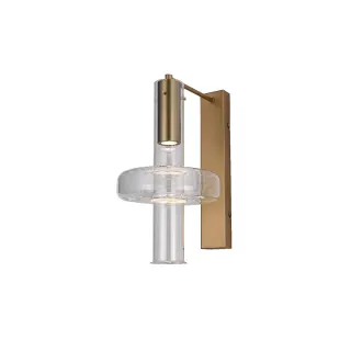 ΦΩΤΙΣΤΙΚΟ ΤΟΙΧΟΥ ACA HM25026B ΧΡΥΣΟ ΔΙΑΦΑΝΕΣ COB 5W 3000K IP20 L22XW28XH38CM