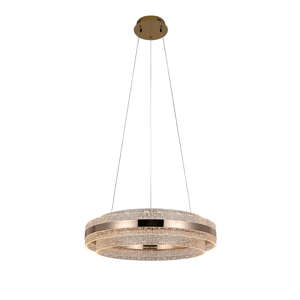 ΚΡΕΜΑΣΤΟ ΦΩΤΙΣΤΙΚΟ ACA HM251446 ΧΡΥΣΟ LED 48W 2700K-3000K-4000K IP20 D60XH120CM