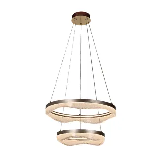 ΚΡΕΜΑΣΤΟ ΦΩΤΙΣΤΙΚΟ ACA HM25147R ΧΡΥΣΟ LED 60W 2700K-3000K-4000K IP20 D60+D40XH120CM