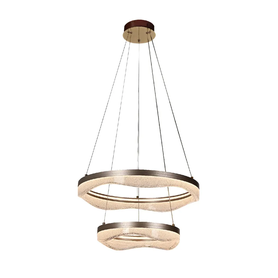 ΚΡΕΜΑΣΤΟ ΦΩΤΙΣΤΙΚΟ ACA HM25147R ΧΡΥΣΟ LED 60W 2700K-3000K-4000K IP20 D60+D40XH120CM