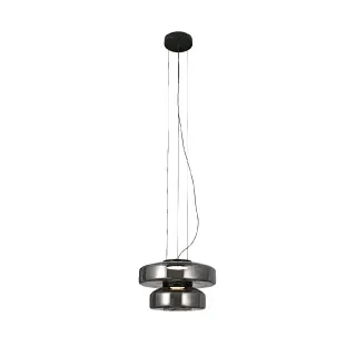 ΚΡΕΜΑΣΤΟ ΦΩΤΙΣΤΙΚΟ ACA HM25126SM ΜΑΥΡΟ ΦΙΜΕ ΓΥΑΛΙ LED 12W 3000K-4000K-6000K IP20 D35XH120CM