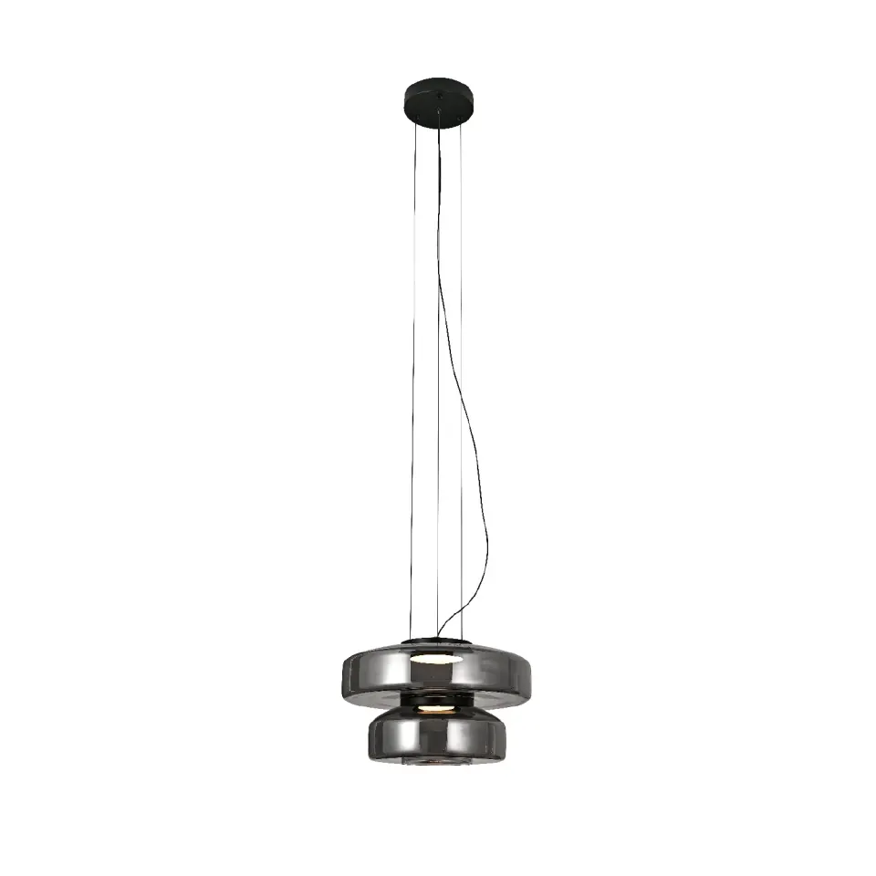 ΚΡΕΜΑΣΤΟ ΦΩΤΙΣΤΙΚΟ ACA HM25126SM ΜΑΥΡΟ ΦΙΜΕ ΓΥΑΛΙ LED 12W 3000K-4000K-6000K IP20 D35XH120CM