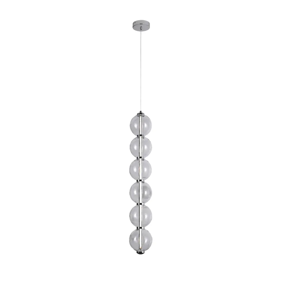 ΚΡΕΜΑΣΤΟ ΦΩΤΙΣΤΙΚΟ ACA HM25039L ΧΡΩΜΙΟ LED 27W 3000K IP20 D15XH180CM