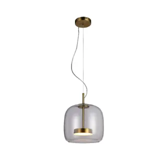 ΚΡΕΜΑΣΤΟ ΦΩΤΙΣΤΙΚΟ ACA HM177CL ΧΡΥΣΟ ΔΙΑΦΑΝΟ ΓΥΑΛΙ LED 10W 3000K-4000K-6000K IP20 D26XH120CM
