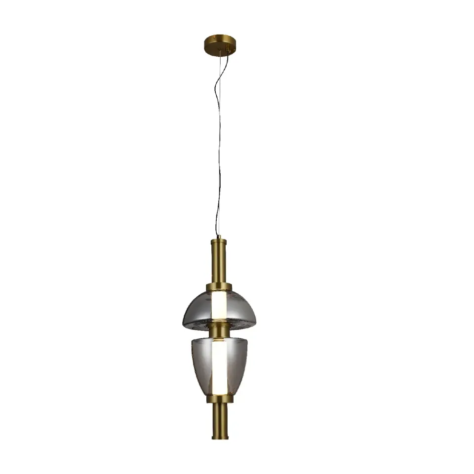 ΚΡΕΜΑΣΤΟ ΦΩΤΙΣΤΙΚΟ ACA HM24119A ΧΡΥΣΟ ΦΙΜΕ ΓΥΑΛΙ LED 15W 3000K-4000K-6000K IP20 D20XH120CM