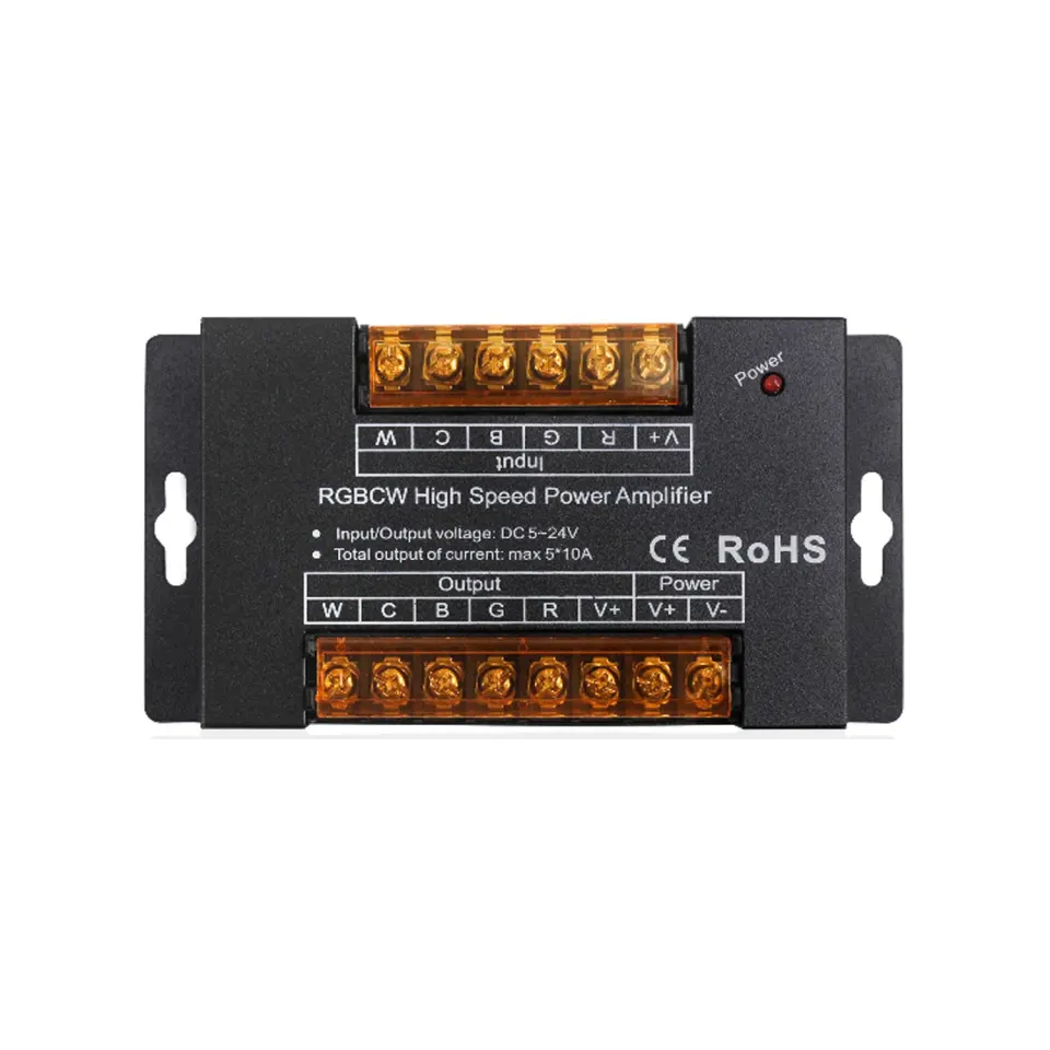 ΕΝΙΣΧΥΤΗΣ ΜΕΤΑΛΛΙΚΟΣ RGB+CCT 50A DC5-24V