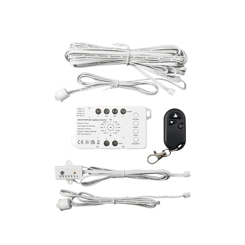 WIFI RGB ΚΟΝΤΡΟΛΕΡ SPI ΣΚΑΛΑΣ 12-24VDC 250P